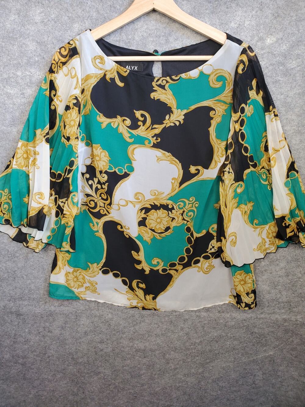 NWT Women's ALYX Size Medium Baroque Print Blouse